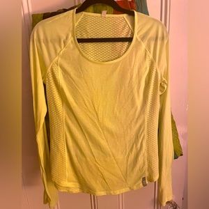 Neon yellow running top